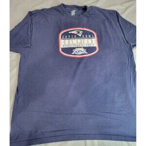 NFL New England Patriots Super Bowl Champions T-Shirt Men’s XL Reebok